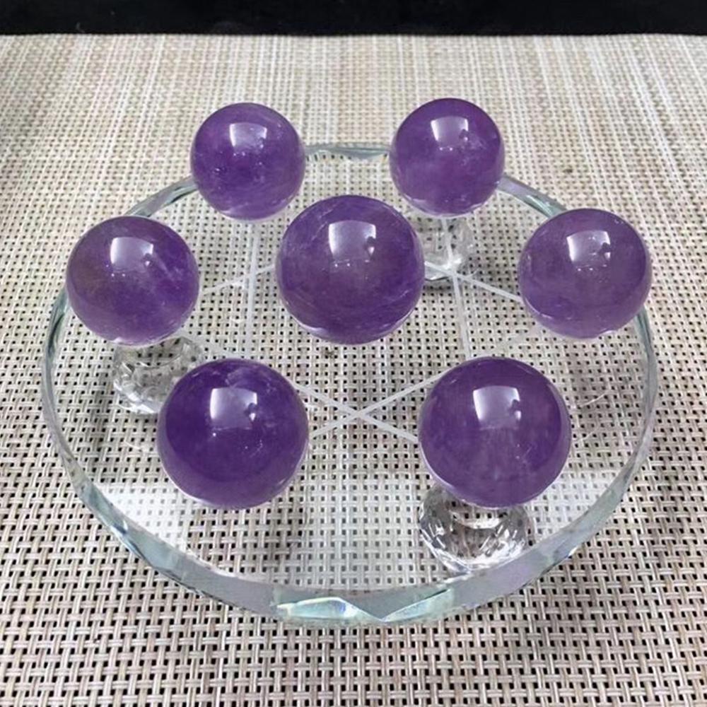 Natural Amethyst Seven Star Formation Fengshui Natural Amethyst Ball Seven Star Formation Crystal Sphere Home Decor 7Pcs Ball