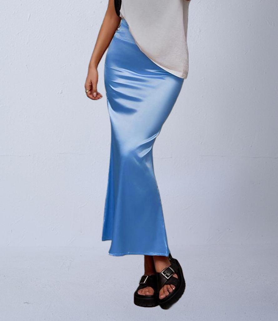 Satin Midi Mermaid Skirt - New Autumn Colors
