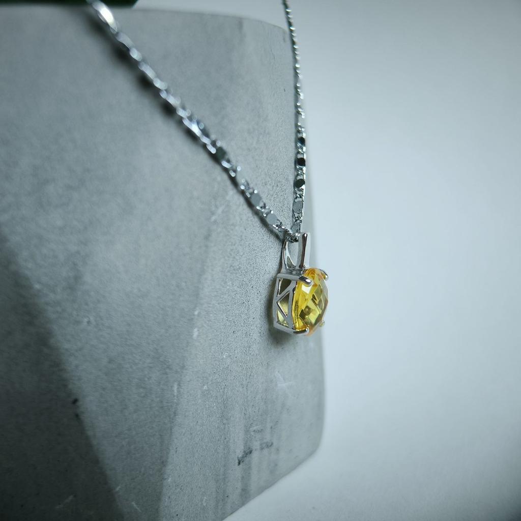 Серебряная подвеска с цитрином nano 2.49ct (2190431)