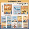 Moving Mounta Motivational Posters Set for Classroom Decorations Colorful Mounta Themed Pirational Poster Positive Quote Wall Art for Bulletin Boards