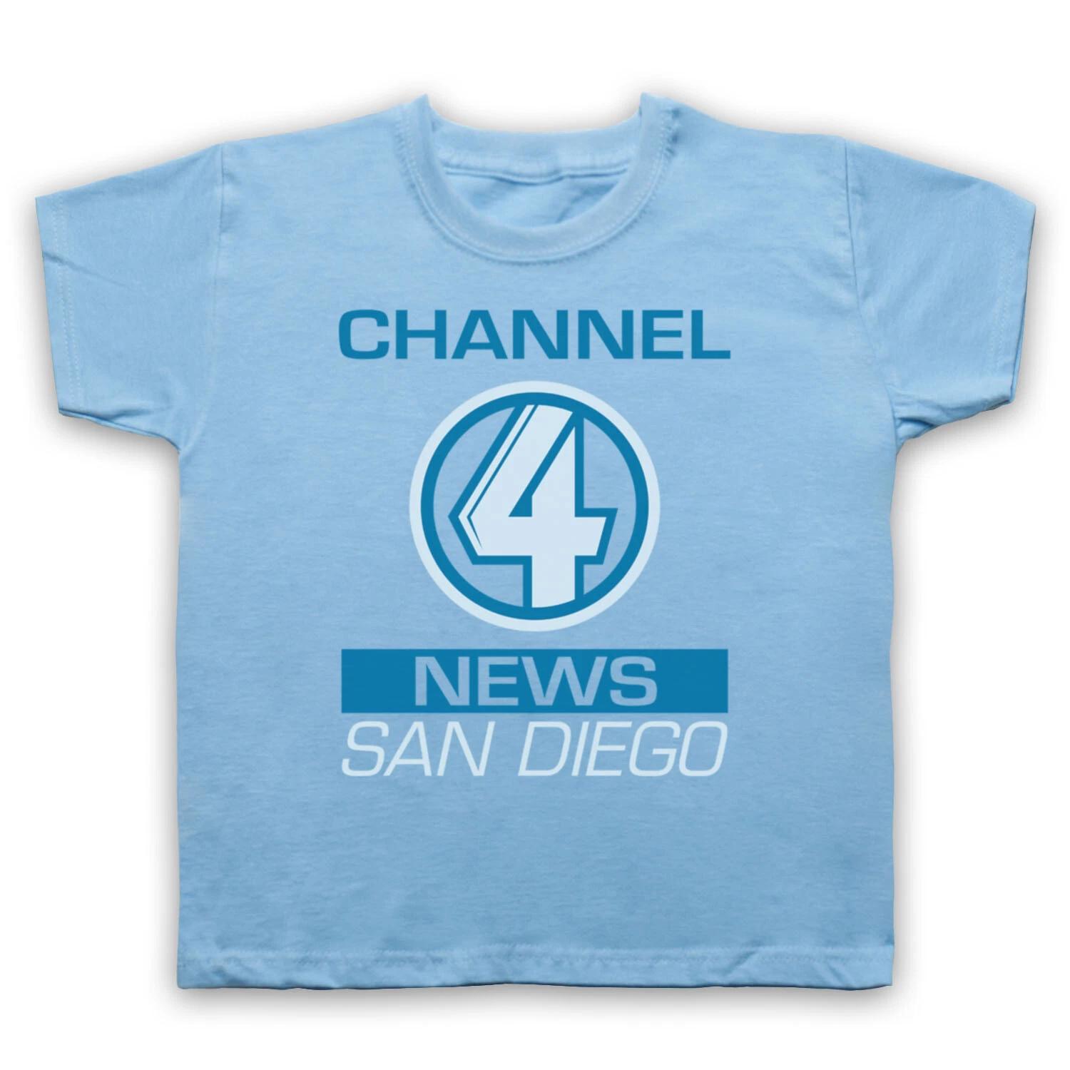 ANCHORMAN UNOFFICIAL CHANNEL 4 NEWS SAN DIEGO LOGO FILM KIDS CHILDS T-shirt 100