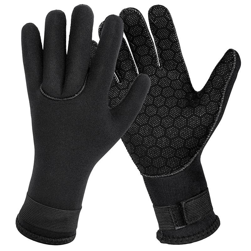 

3мм Нескользящие Износостойкие Дайвинг-перчатки для Мужчин и Женщин - Теплые, Устойчивые к Царапинам, Защищающие от Холода для Плавания, Снорклинга и Рыбалки XL чёрный