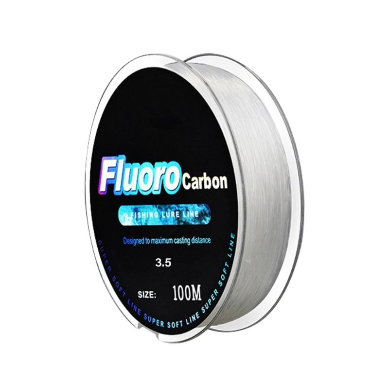 0.14mm-0.5mm Fluorocarbon Coating Fishing Line 4.13-34.32LB Monofilament Line 100m Fast Sinking Line Abrasion Resistant
