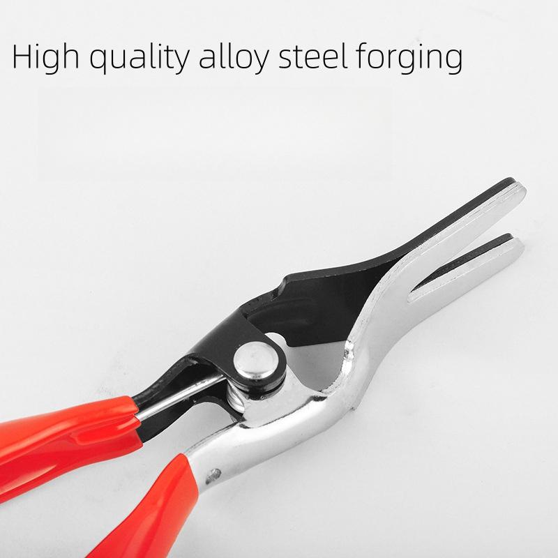 Car Tube Clamp Long Automotive Hose Clamp Pliers Straight Throat Tube Bundle Clamp Removal Tool Straight Smooth Handle Plier