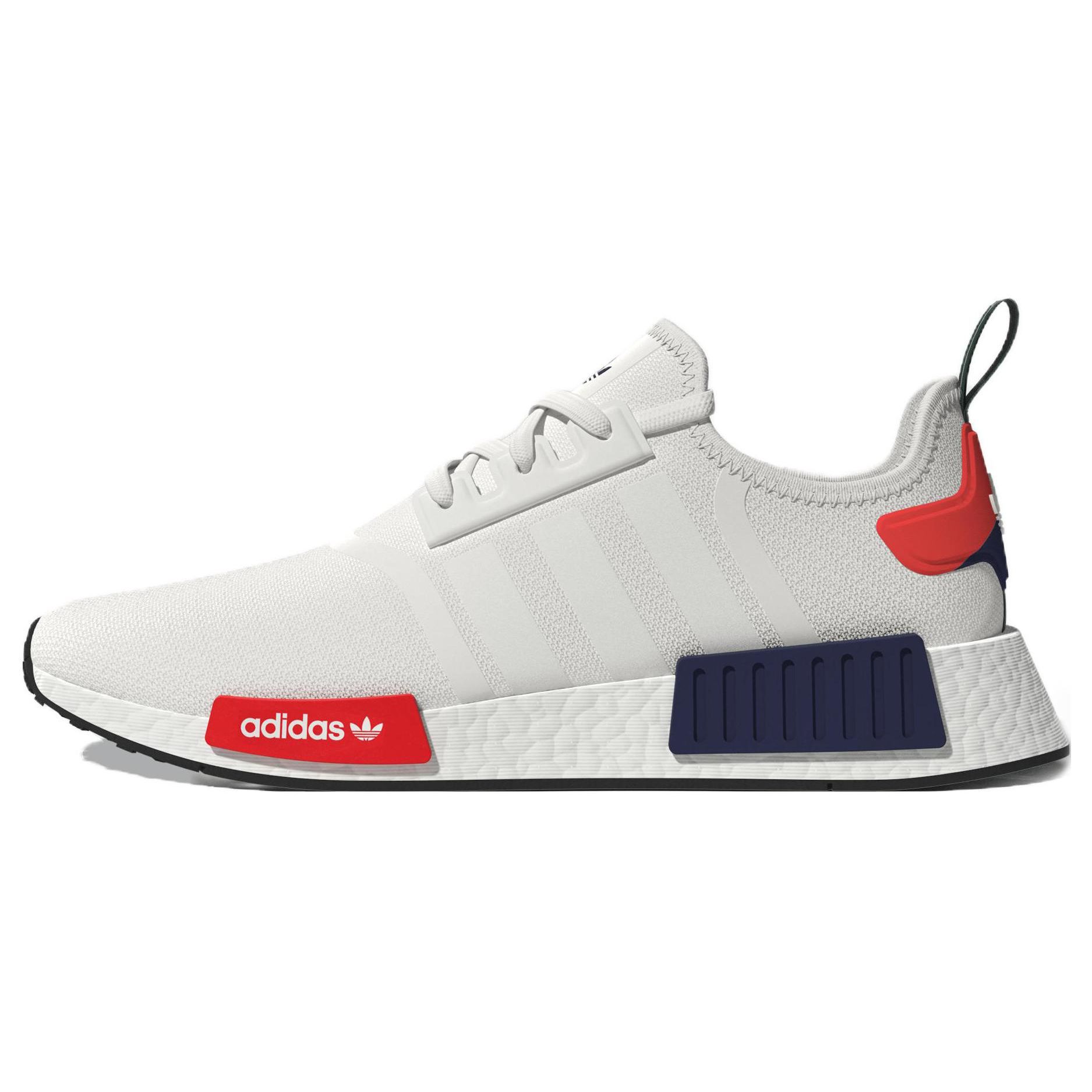 

adidas NMD_R1 Белый Темно-синий Солнечный Красный Мужские Кроссовки Cloud-White Off-White HQ4464 41⅓
