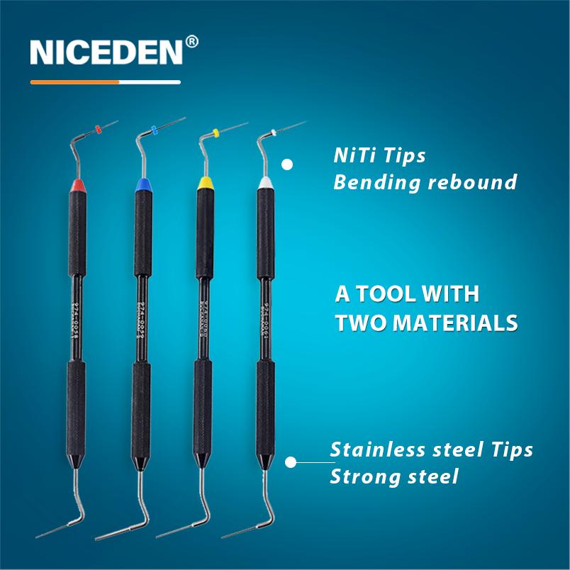 1Pcs NICEDEN Dental EndoHand Plugger Fill Instrument NITI Tip #0 #1 #2 Endodontic Dentist Dentistry Tools