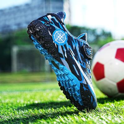 Spring and Autumn Children's Broken Nails Velcro Football Shoes Boys Long Nails Training Middle Children Girls Short Nails Competition Shoes