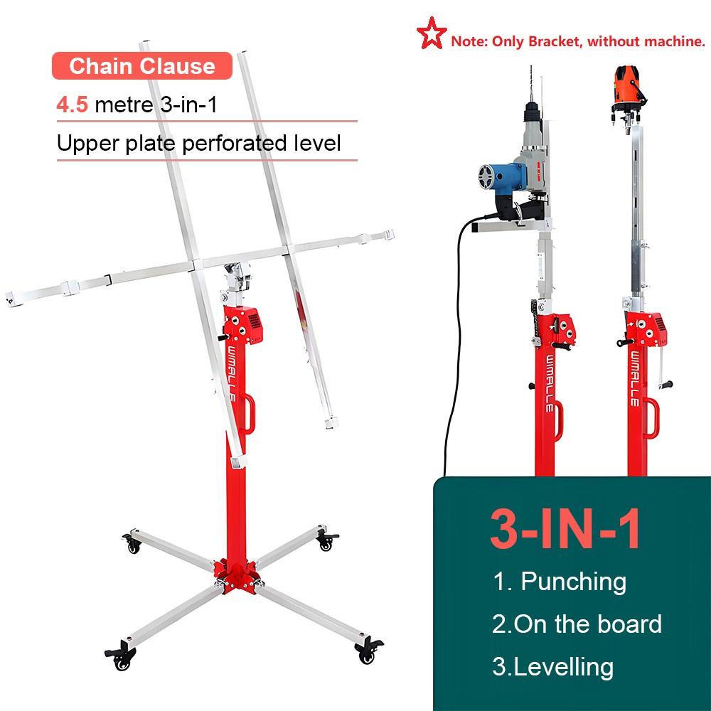 Gypsum Board Lifter Hand-cranked Lamp Mounting Lifting Bracket Lifting Mobile Stand Holder Small Ceiling Hole Punching Bracket
