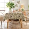 Tablecloth Jacquard Flower Bird Plant Rectangular Dining Table Cloth Thick Tablecloth Dustproof