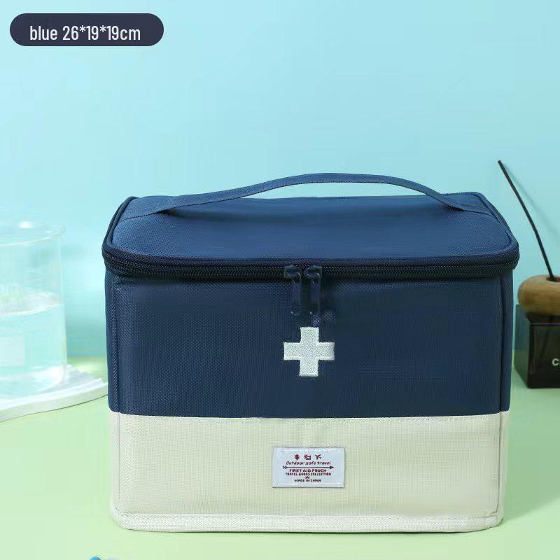 Compact Travel Medicine Storage Bag - Portable Small Emergency Medical Organizer