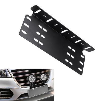 Universal Aluminium Legierung Vorderen Stoßfänger Kennzeichen Halterung 4x4 LED Arbeit Licht Bar Fahren Lampe Nebel Licht Halter