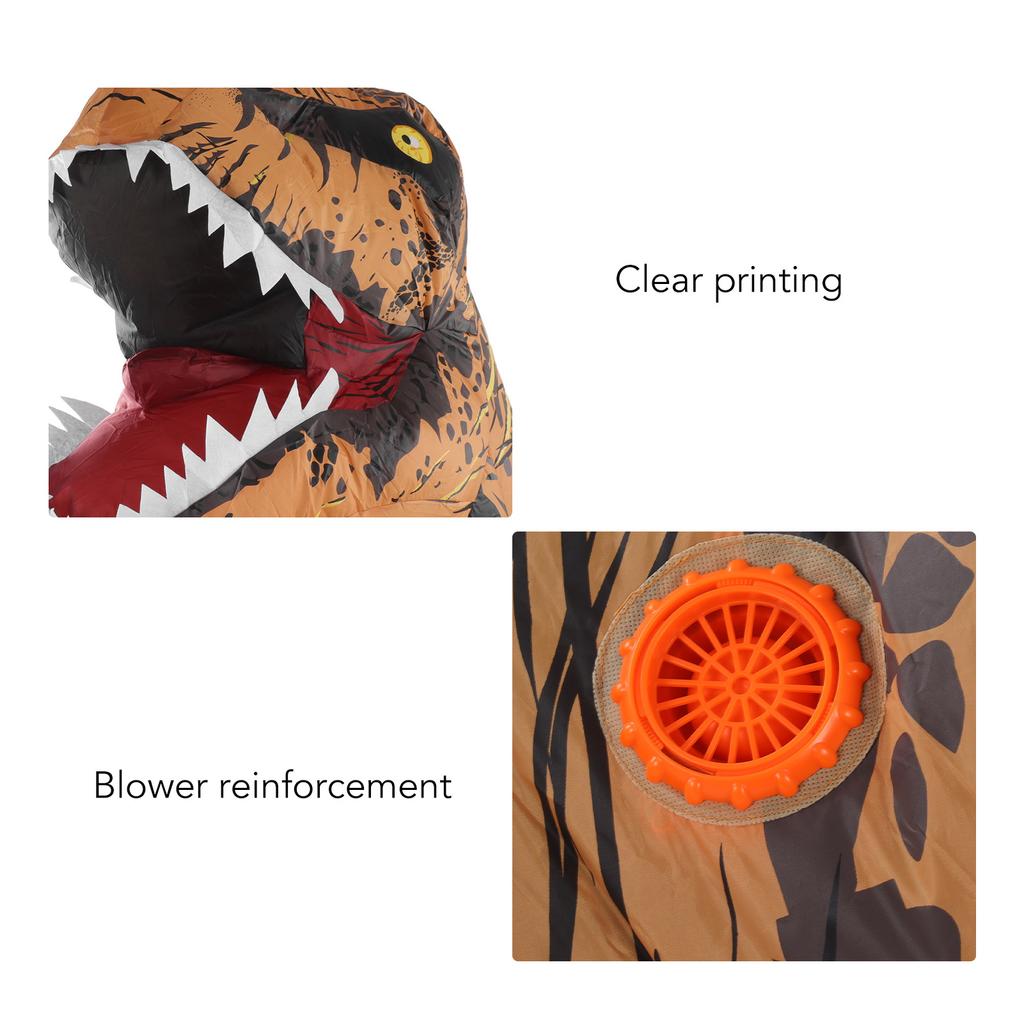 Dinosaur Costume T Rex Inflatable Dinosaur Blow Up Costume for Halloween Cosplay Party Christmas