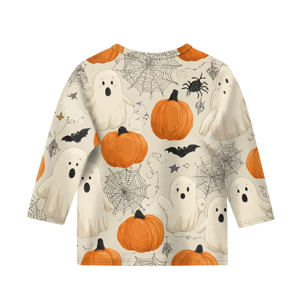 Print Tops For Youth Girls 5-16 Years Round Neck 3/4 Sleeves T-Shirts Trendy Tops Outfit Tees