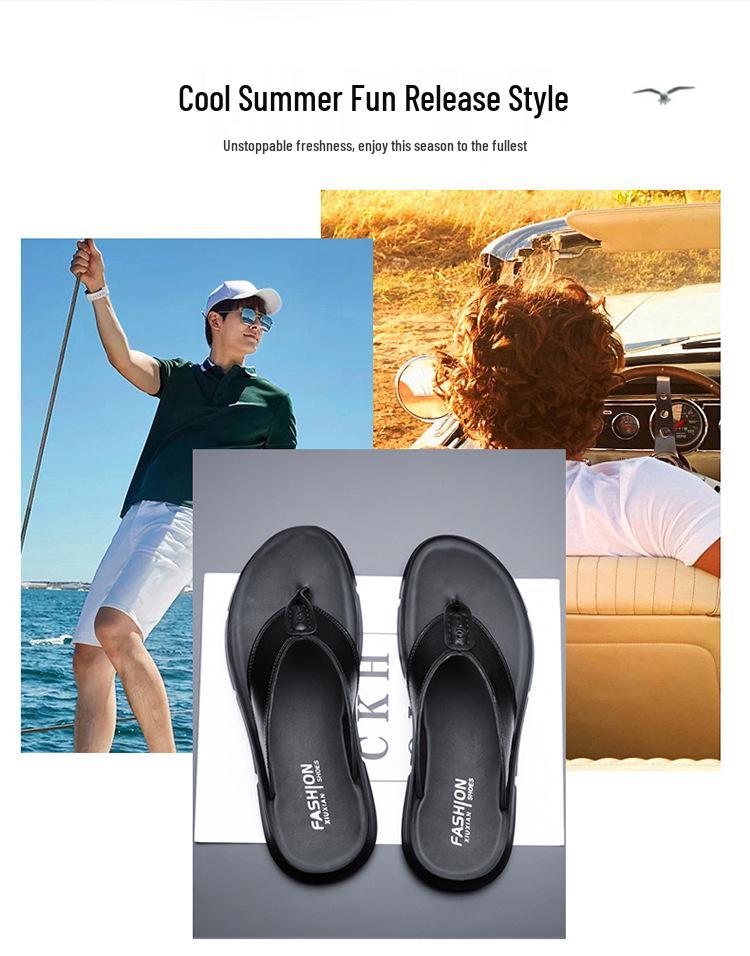 Stylish Korean Youth Non-Slip Men's Summer Flip-Flops