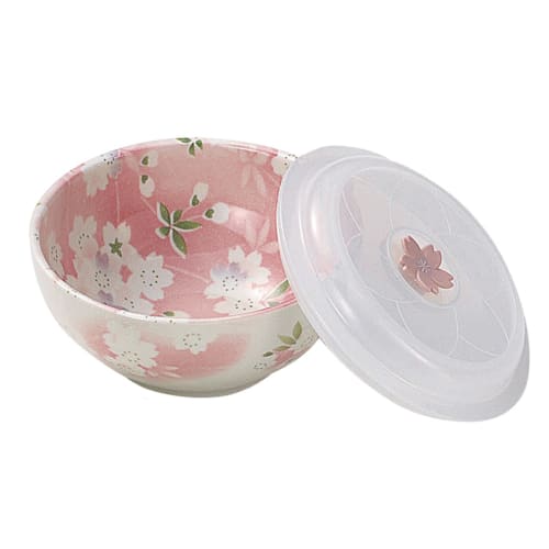 Chiyo Uno's "Hanaemi" (Flower Smile) Range Pack Storage Containers, 4-Piece Set, Microwave Safe, Floral Pattern, Mino Ware, Made In Japan, Product Num
