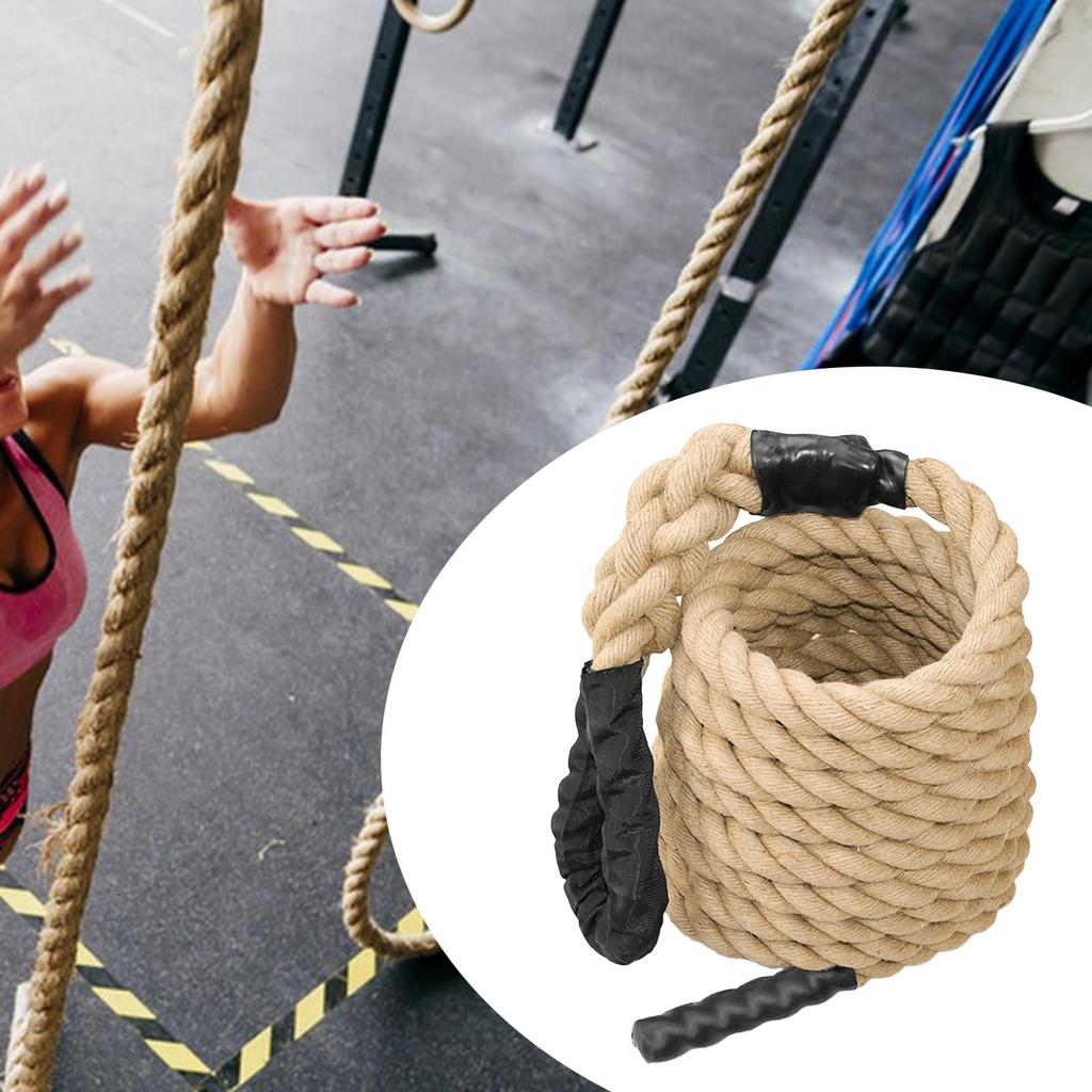 Climbing Rope for Fitness Training, Jute Material, 1.5 Inch Diameter Indoor And Outdoor Use