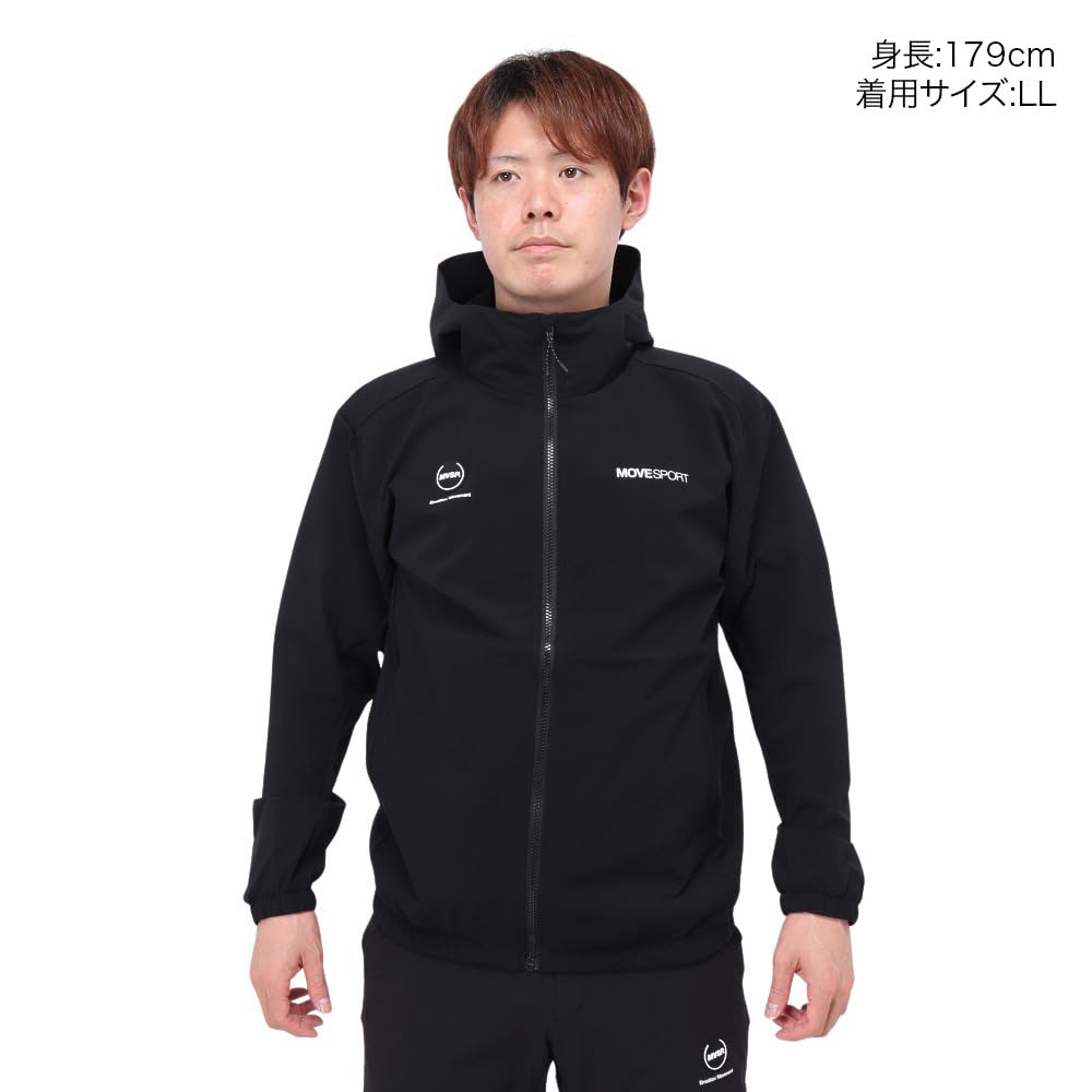 Mikina Cross Descente AIRY TRANSFER s kapucí Light Lip Hood, logem a celopropínacím zipem, kapucí vpředu, strečovou, voděodolnou, tvarově stálou, odolnou proti blednutí, dešti, černá, velikost L