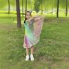 Colorful Wing Cape For Kids Role Play Lightweight Polyester Easy Wear Theater Costume Birthday Party Photography Accessory