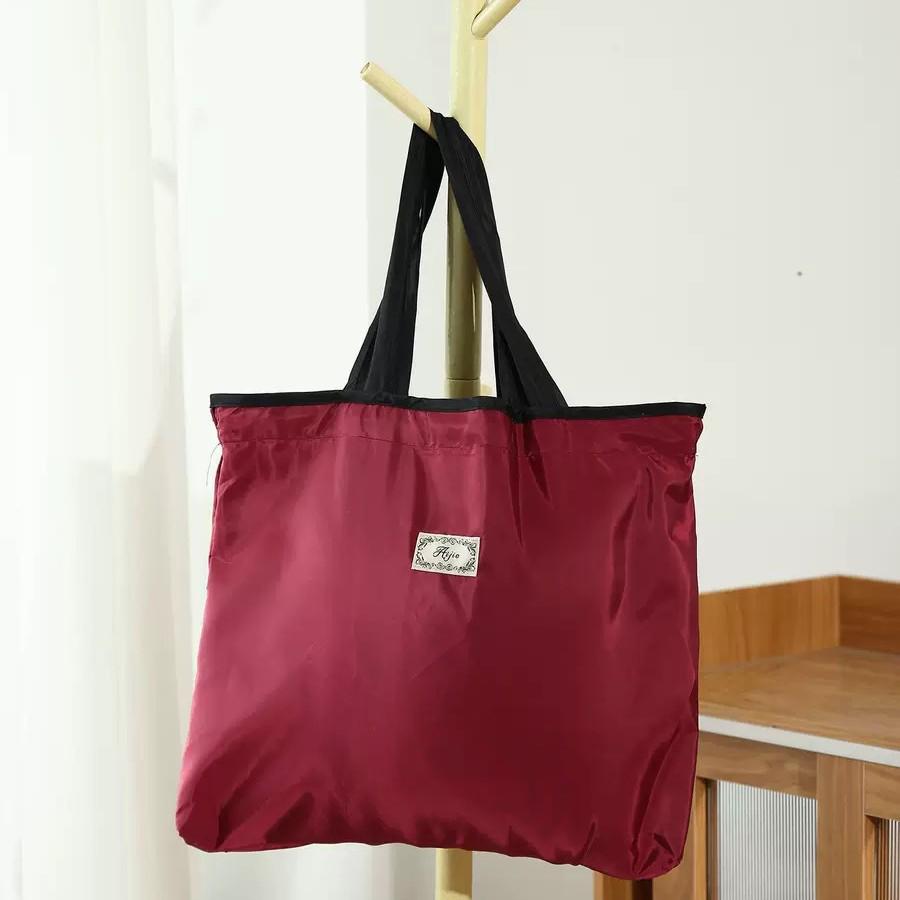 

Customized Eco-friendly Large Foldable Drawstring Shopping Tote