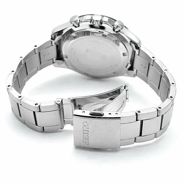 SEIKO SBTR029 Spirit SELECTION Chronograph Stainless Steel Watch Blue 39.8mm