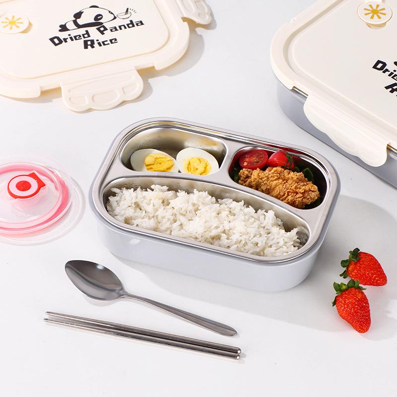 Microwaveable 304 Stainless Steel Lunch Box - 2026 Insulated Bento for Office Workers & Students