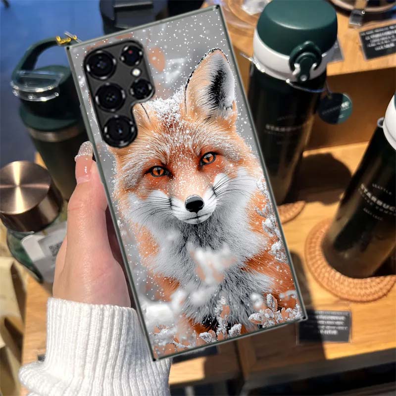 The Red Fox in Winter Ice and Snow Cases Phone Case for Samsung Galaxy S26 Ultra S25 Edge S24 S23 FE S21 Plus S20 S22 S10 Cover