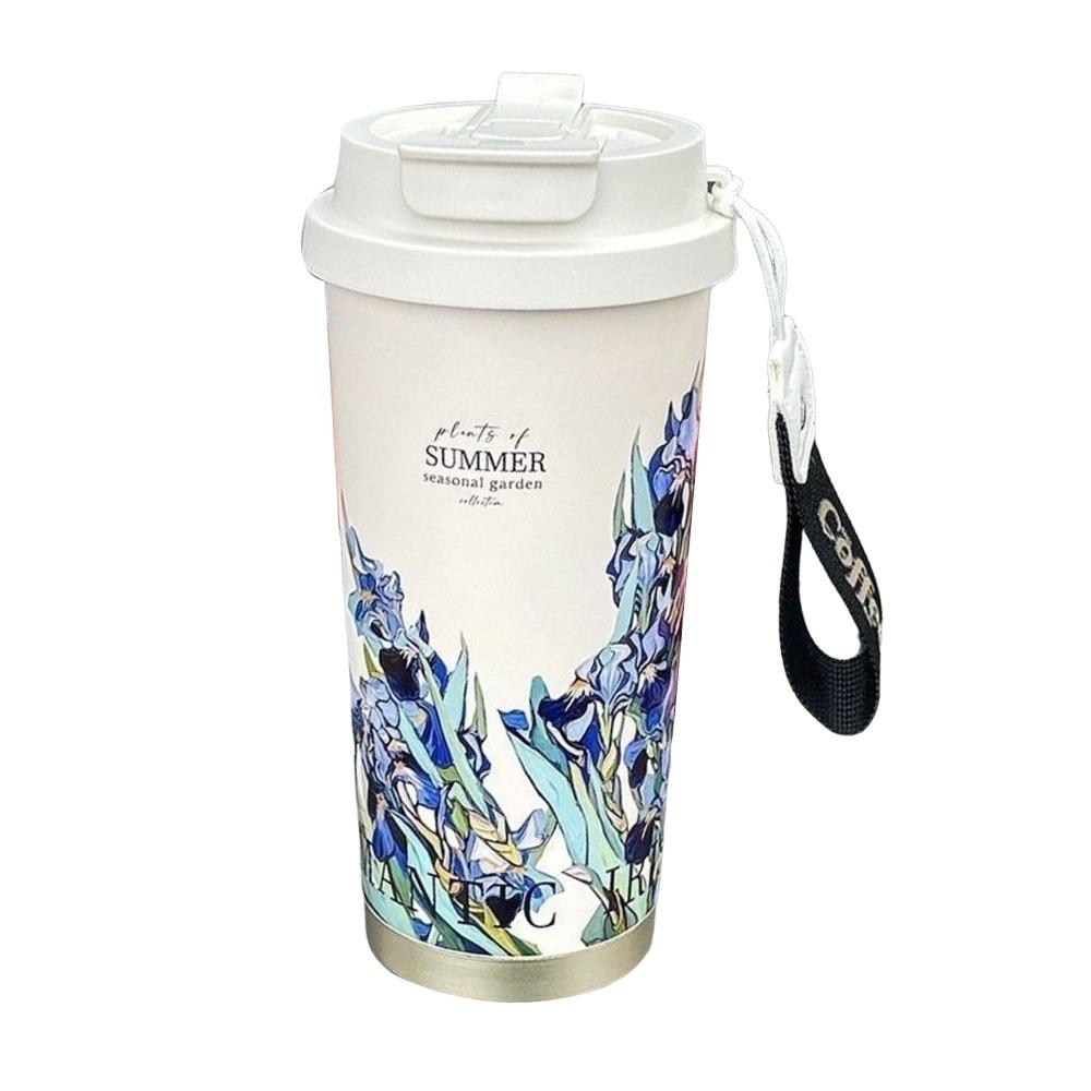 500ml Coffee Cup Double-layer Vacuum Mug Portable Insulated Mug Travel