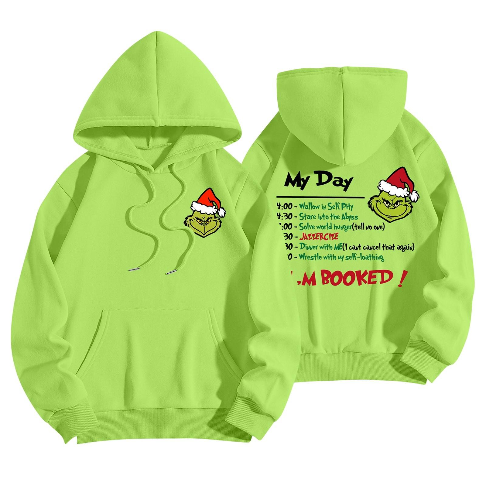 

Женская мода, легкий женский свитер с длинными рукавами и принтом в виде карманов, толстовка с капюшоном M зелёный