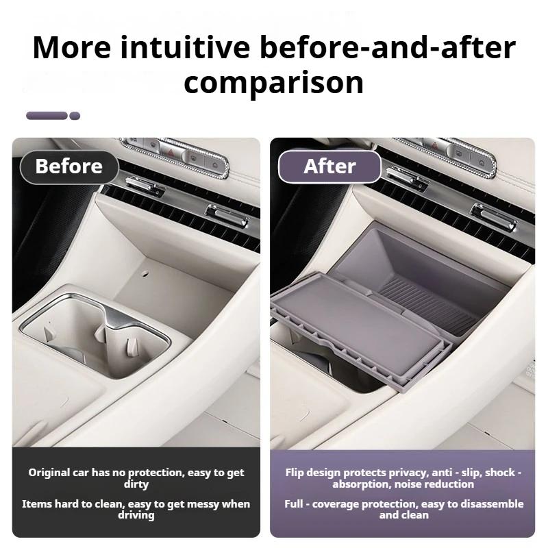 For MG4 EV 2025 2026 Front Dashboard Storage Box Center Console Organizer Car Interior Accessories