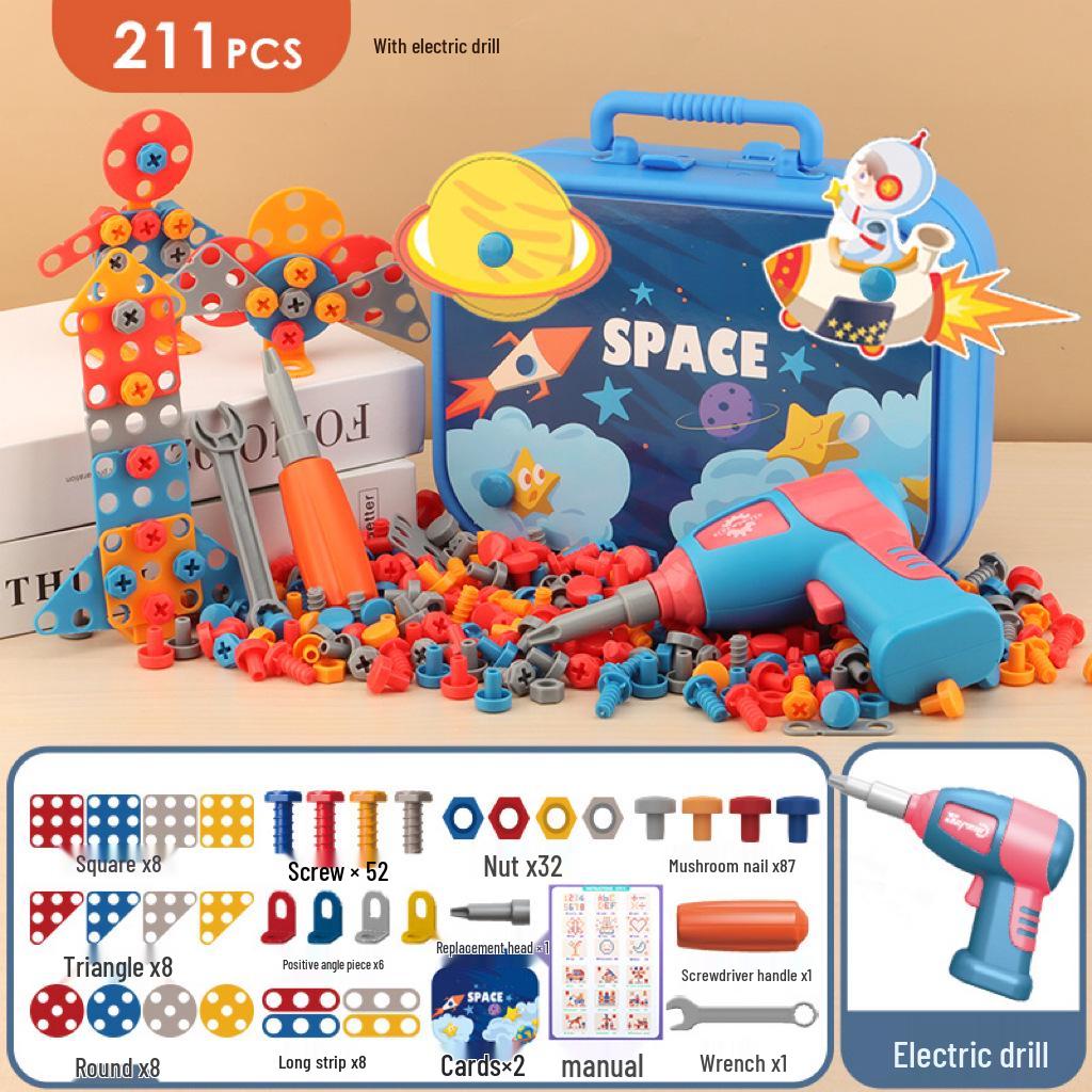 Electric Drill DIY Toolkit for Kids: Hands-on Disassembly and Assembly Puzzle Toy