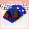 Letters Knit Christmas Cap With Deer Snowflake Pattern For Winter Holiday Party