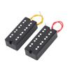Humbucker Pickup Set Open Style 2 Holes Double Coil Pickup for 4 String Electric Bass Guitar