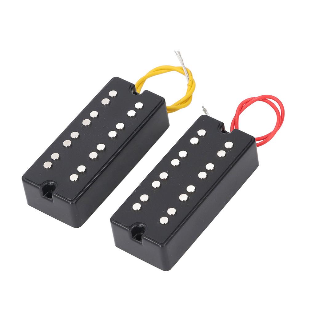 Humbucker Pickup Set Open Style 2 Holes Double Coil Pickup for 4 String Electric Bass Guitar