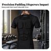 Padded Compression Shirt Elastic Top Lightweight for Athletes