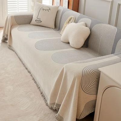 Nordic Sofa Throw Blankets Outdoor Camping Picnic Large Couch Cover Leisure Relax Beach Towel White Travel Rug Tassels Linen