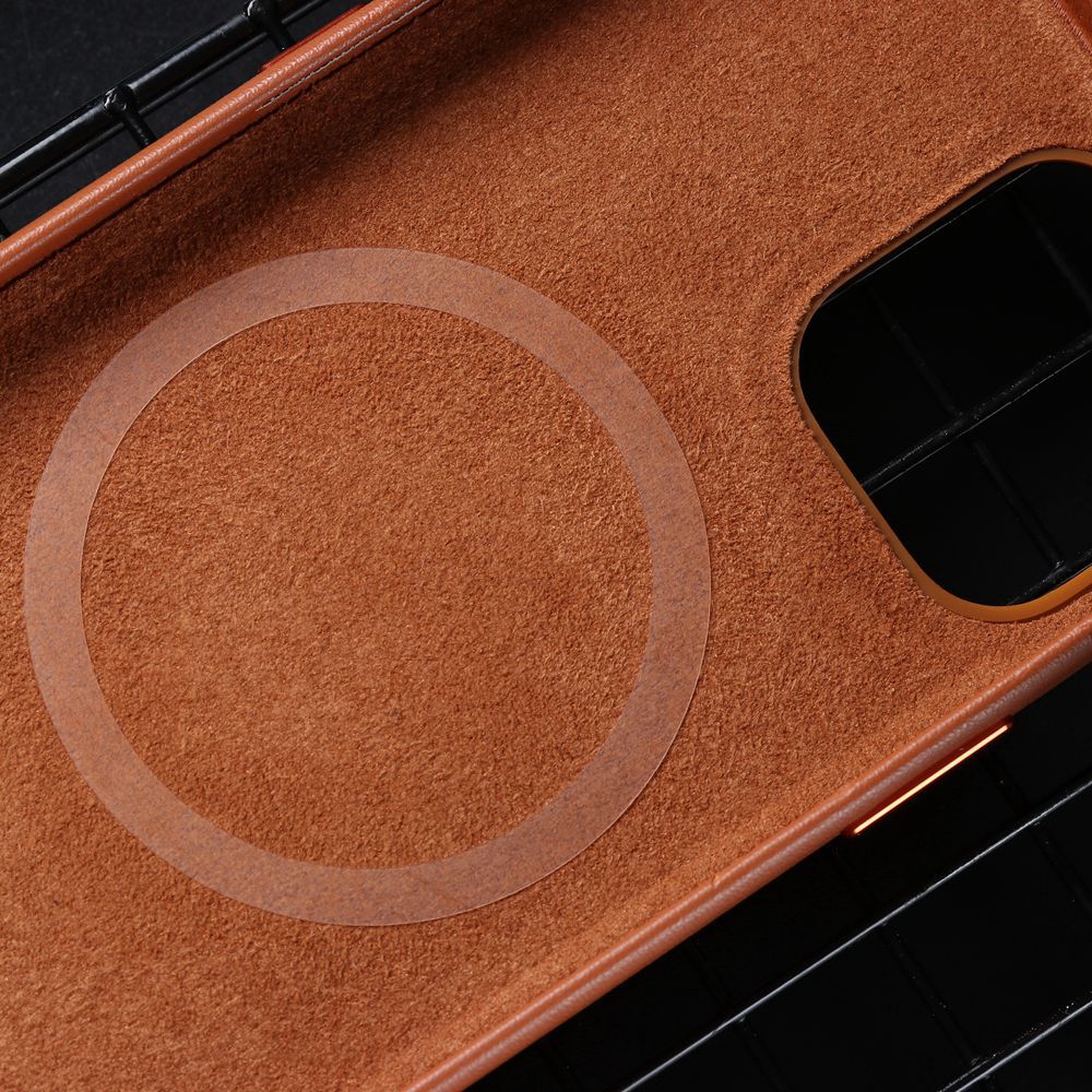Luxury Leather Case For Iphone 14 Pro Max Magsaf Cover Wireless Charging Case For iPhone 14 13 12 Pro Max