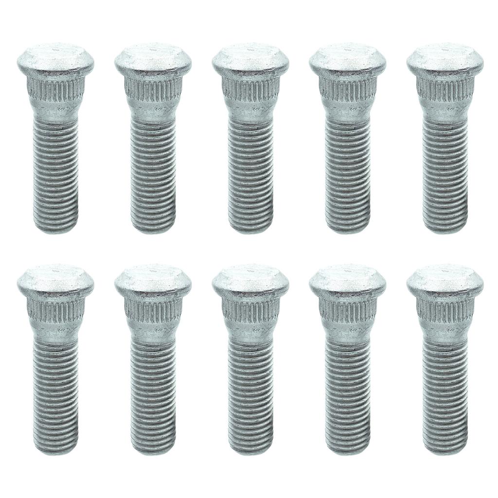 10Pcs Wheel Studs Tire Lug Nuts Replacement Wheel Lug Stud Tire Hub Screw 48mm Long & M12x1.5 Extended Knurled Bolt