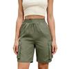 Women's Casual Loose Color Pants Pocket Utility Shorts