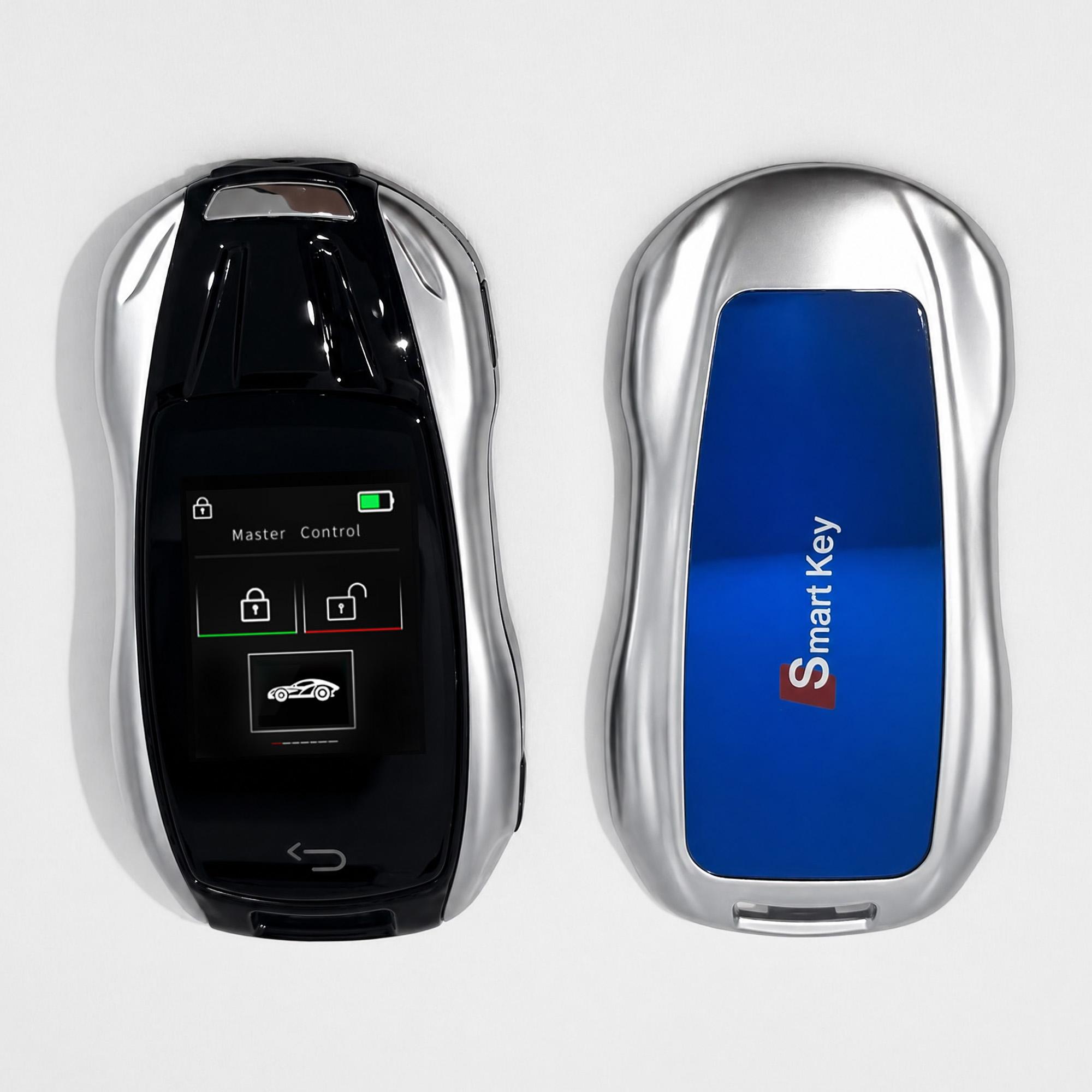LCD Smart Car Key with Screen Display Supports Keyless Entry, Compatible with Multiple Vehicle Brands Touch Screen Car Smart Key (Black,Hyundai) чёрный
