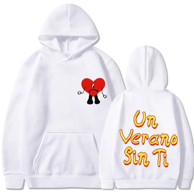 2022 New Bad Bunny Unisex's Women's Printed Hoodie Fashion Street Hip Hop Hoodie Sweatshirt Unisex High Quality Hot Sale Hoodie Unisex