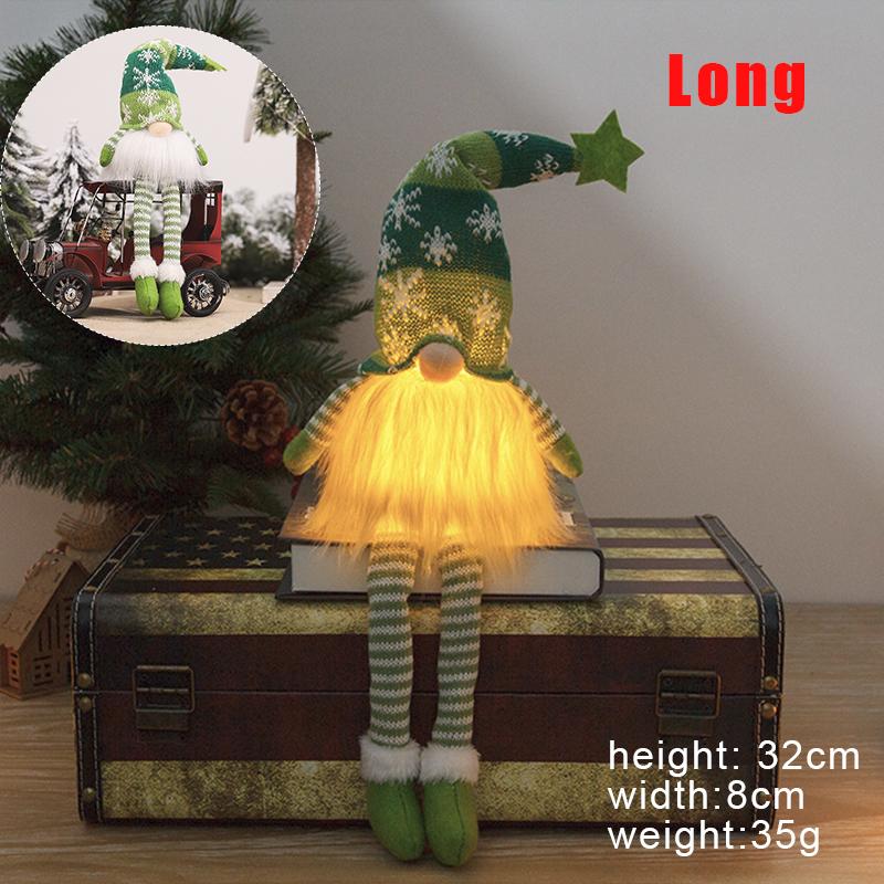 

Светящийся Гном Рождественское Украшение Безликая Кукла Ночник Дом Новый Год 2025 Детям Рождественские Подарки