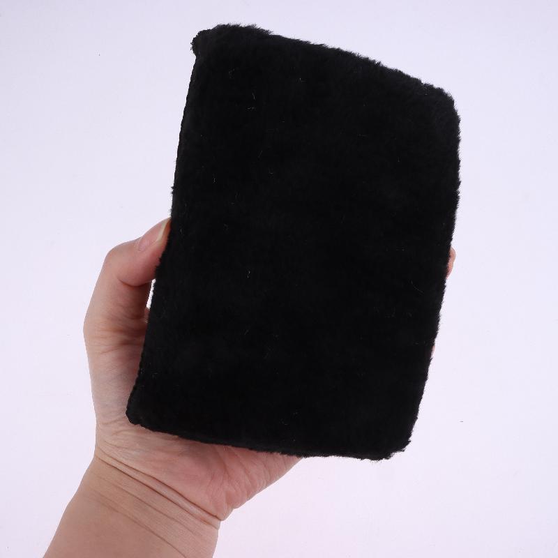 2/5Pcs Auto Interior Fleece Scrubbing Towel For Plastic Leather Wax Sponge Car Cleaning Tools Car Cleaning Microfiber Sponge