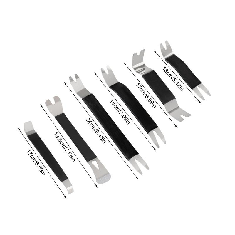 Trusă de scule pentru îndepărtarea garniturii auto, 6X, instrument profesional pentru îndepărtarea panourilor de ușă, instrument de levier fără zgârieturi, scule auto pentru caroserie, panouri de uși audio