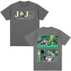 Anime JoJo Bizarre Adventure STEEL BALL RUN Gyro Zeppeli T Shirts Unisex Casual Harajuku Cotton Short Sleeves Tshirt Streetwear
