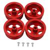 4Pcs RC Car Wheel Rim Aluminum Alloy Sturdy Structure Stylish Look Wheels Hub Rim for MN82 RC Car
