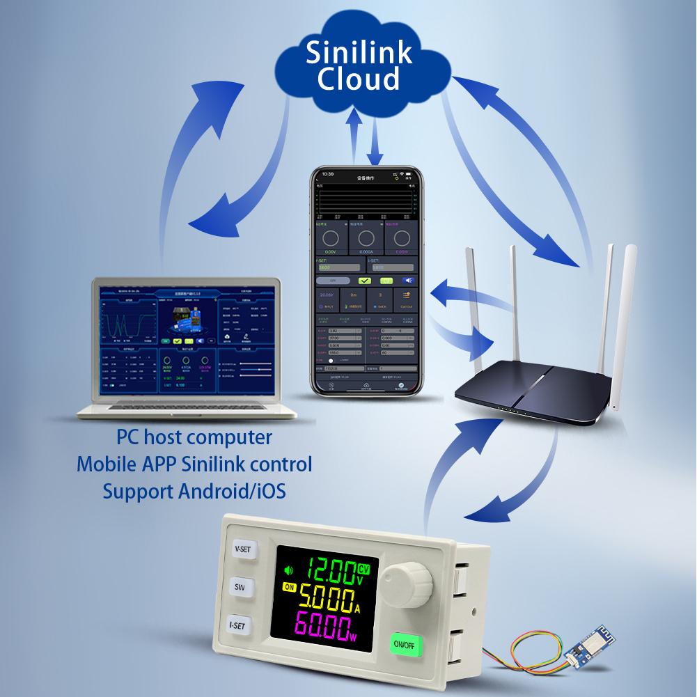 Numerical Control Adjustable DirectCurrent Voltage Step Down PowerSupply Module Constant Voltage