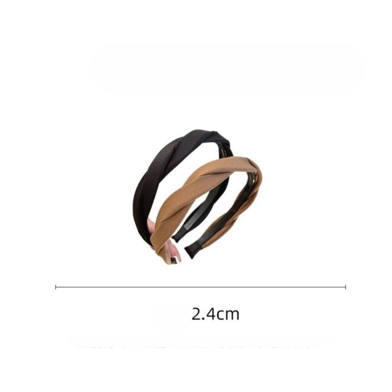 Solid Fabric Wrap Headband for Women Girls Sweet Elegant Headband Simple Hair Hoop Head Band Hair Ornament Fashion Accessories