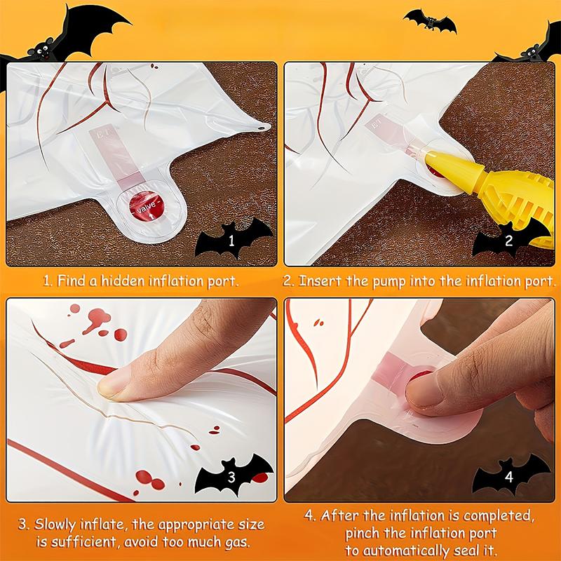 1PC Inflatable Eyeball Balloon Durable 4D Visuals Halloween Non-Electric Eye Design Home Eye Decorations Balloons Horror 40cm/60cm