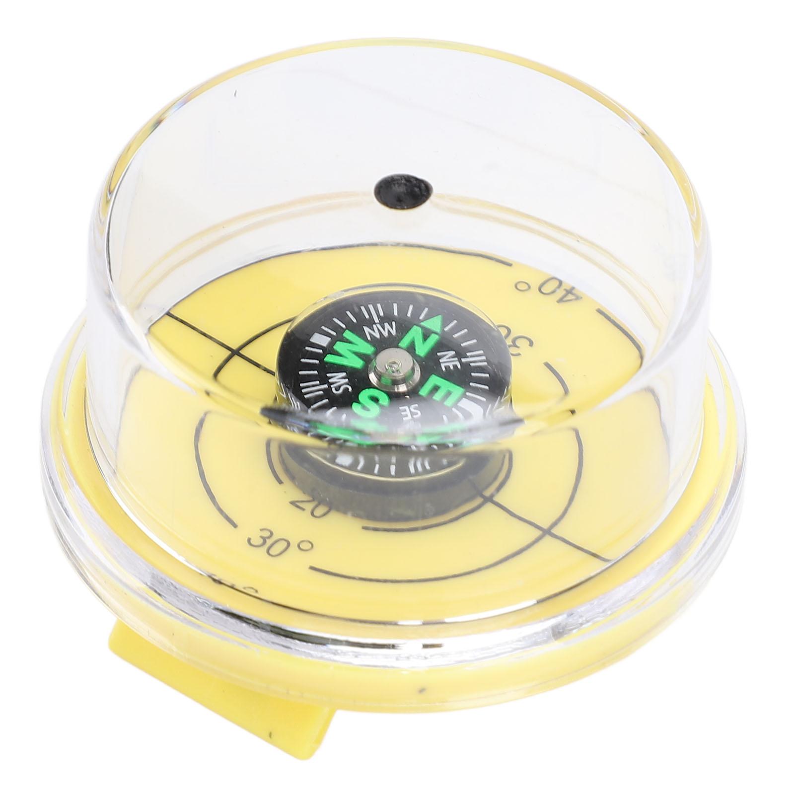 Sun Angle   for Solar Panel Verticality   Gauge Msuring Tool 4.2CM Diameter Yellow