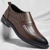 Leather Shoes Men's Spring and Autumn Formal Men's Shoes Korean Version One-pedal Leather Shoes Casual Men's Wedding Shoes Men 2025